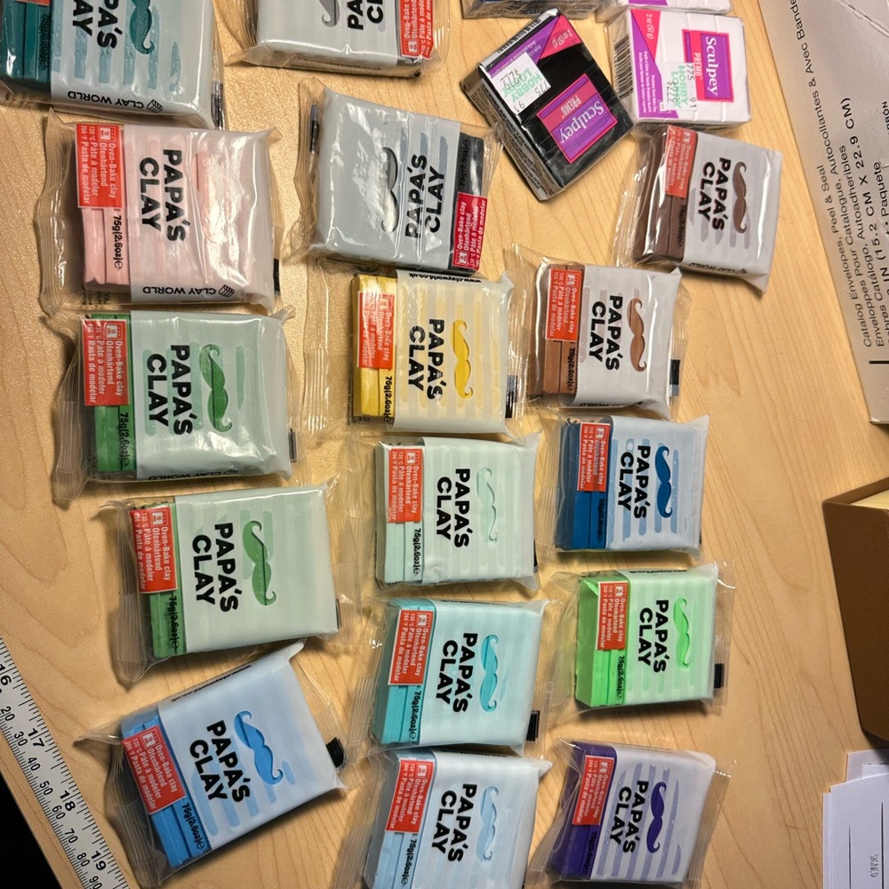 Papa’s Clay Polymer Clay Packs and Tools - Brand New!
